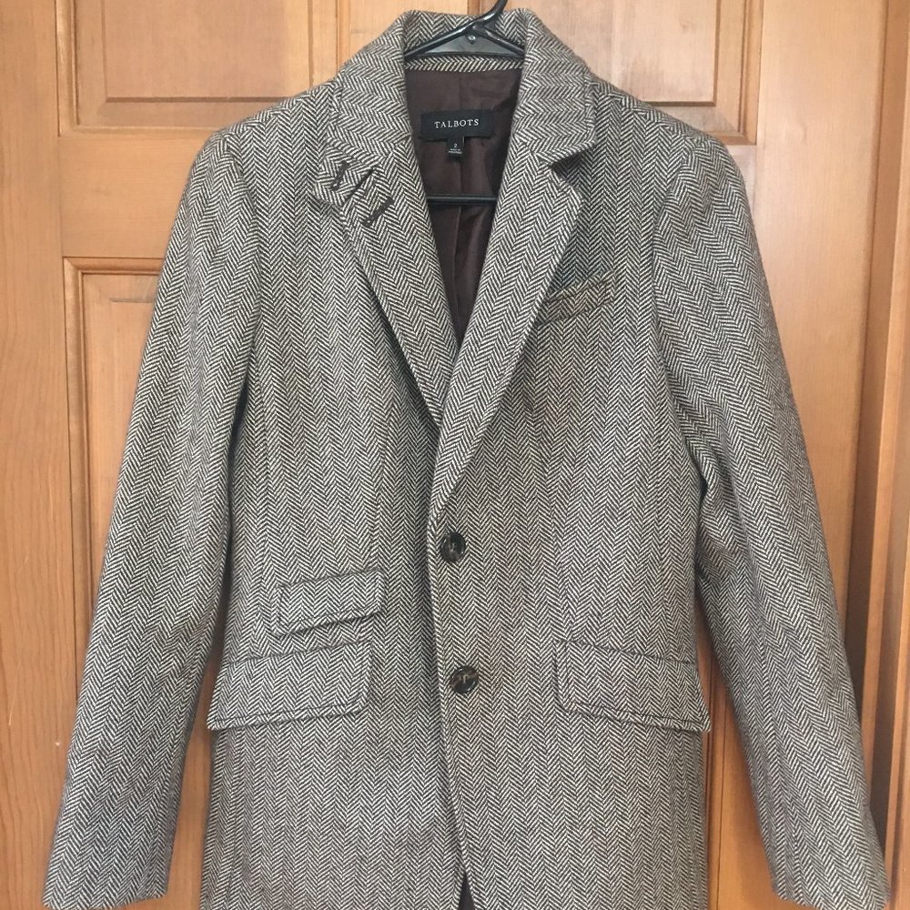 Herringbone Blazer, Talbots, Size 2